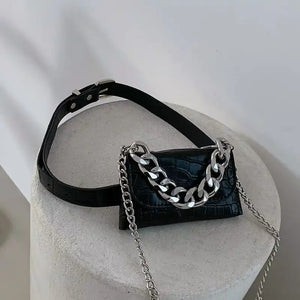 Women's Mini Chains Waist Bag Fanny Packs for Girls