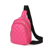 Embroidery Mini Chest Bag Phone Pocket Cross Body Neck Fanny Pack
