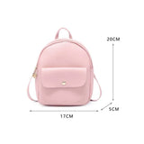 Mini Women Backpack Shoulder Bag Girl Bookbags Multifunction School Bag