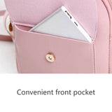 Mini Women Backpack Shoulder Bag Girl Bookbags Multifunction School Bag
