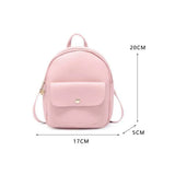 Mini Women Backpack Shoulder Bag Multifunction School Bag