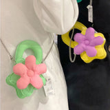 Mini Flower Shoulder Bags Women Chain Tote Crossbody Bags