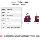 Mini Solid Nylon Ladies Shoulder Bag