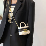 Mini Lipstick Bag Chain Crossbody Box Women's