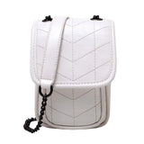 Mini Phone Bag Women Shoulder Chain Messenger PU Bag Ladies Casual