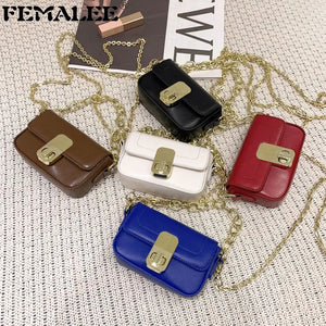Mini PU Leather Flap Crossbody Bags Women Ins Shoulder Bag for Girls
