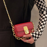 Mini PU Leather Flap Crossbody Bags Women Ins Shoulder Bag for Girls