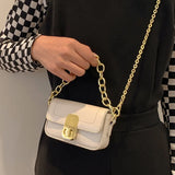 Mini PU Leather Flap Crossbody Bags Women Ins Shoulder Bag for Girls