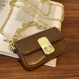 Mini PU Leather Flap Crossbody Bags Women Ins Shoulder Bag for Girls