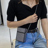 Mini Party Tote Bag PVC Women's Handbag Chain Shoulder