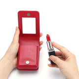 Mini Portable Leather Lipstick Bag Solid Female Clutch Bag