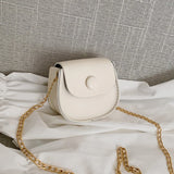 Mini Shoulder Bags Women's Mini Saddles Pu Leather Crossbody Bag