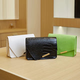Mini Shoulder Bag Chain Crossbody Bag Solid Purses Hasp Messenger Bag