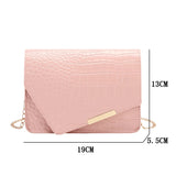Mini Women Bags Shoulder Bag Chain Crossbody Bag PU Solid Purses