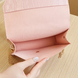 Mini Women Bags Shoulder Bag Chain Crossbody Bag PU Solid Purses