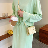 Cheese Shaped Sling Shoulder Bag for Girl Purse