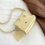 Mini Cheese Shaped Handbag Sling Shoulder Bag for Girls