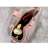 Clear Drawstring Women Mini Bag Transparent Jelly Shoulder Bag