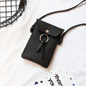 Leather Small Crossbody Bag for Women