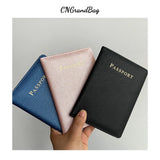 Monogrammed Initial Letters Passport Holder Travel Wallet