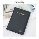 Monogrammed Initial Letters Passport Holder Travel Wallet