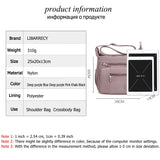 Women's Nylon Crossbody Bag Solid Shoulder Bags