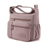 Waterproof Nylon Crossbody Bag with Pockets