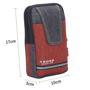 Men's Canvas Fanny Waist Bag Phone Purse Pocket