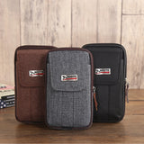 Men's Canvas Fanny Waist Bag Phone Purse Pocket