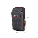 Men's Canvas Fanny Waist Bag Phone Purse Pocket