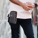 Men's Canvas Fanny Waist Bag Phone Purse Pocket