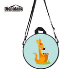 Round Cartoon Messenger Bags for Kids, Multi-function Mini Backpacks