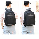 Multi-layer Zipper Backpack Men Computer Business Backpack
