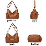 Soft Leather Shoulder Crossbody Bag Women Messenger Purses Handbags