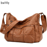 Soft Leather Shoulder Crossbody Bag Women Messenger Purses Handbags
