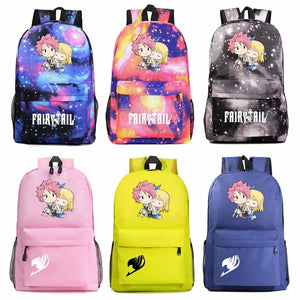 Anime Fairy Tail Boy Girl School Bag Multi Schoolbags
