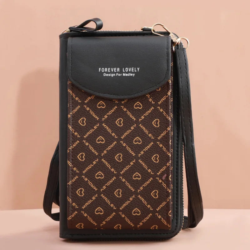 Flower Print Shoulder Bag Women's Clutch Wallet Handbag