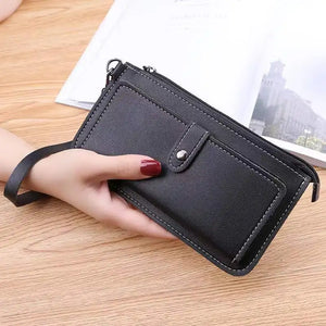 Women Wallet PU Leather Long Wallets Multi-card Clutch Zipper Purse