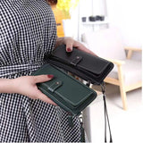 Women Wallet PU Leather Long Wallets Multi-card Clutch Zipper Purse