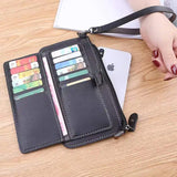 Women Wallet PU Leather Long Wallets Multi-card Clutch Zipper Purse