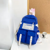 Waterproof Nylon Women Backpack Portable School Bag