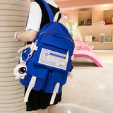 Multipocket Nylon Women Backpack Female Big Waterproof Back Bag
