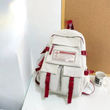 Waterproof Nylon Women Backpack Portable School Bag