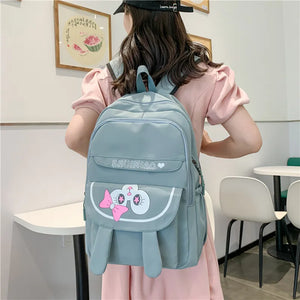 Waterproof Nylon Women Backpack with Multipockets