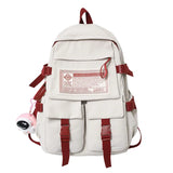 Waterproof Nylon Women Backpack Portable School Bag