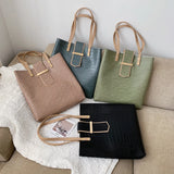2 Big Women Shoulder Bags PU Totes High Quality Handbags