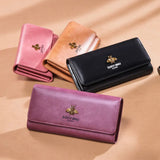 Vintage Cow Leather Clutch Women's Wallet Long Purse