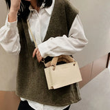 Animal Prints Handbag PU Leather Chain Strap Shoulder Bag