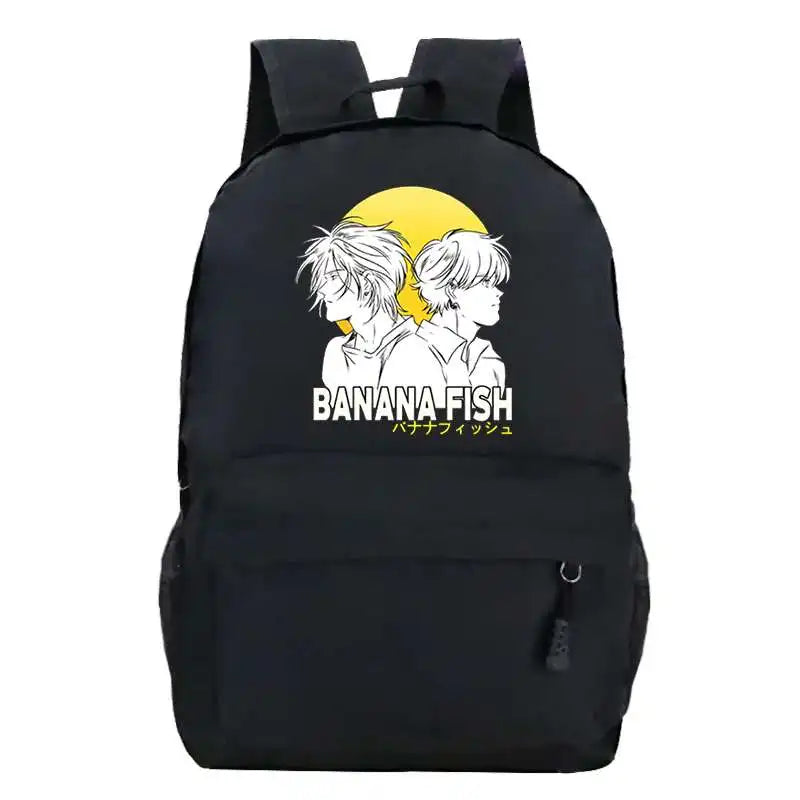 Banana Fish Waterproof Anime Women Backpack
