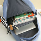 Waterproof Nylon Women Backpack for Girls School Bag